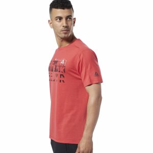 Reebok One Series Training Speedwick T Shirt Herren - Rot - DE 309-HGO